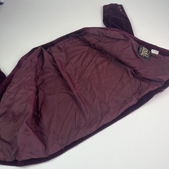 Vintage Velvet Blazer 14 Burgundy Jacket Academia whimsigoth grunge Cottagecore - Picture 10 of 12